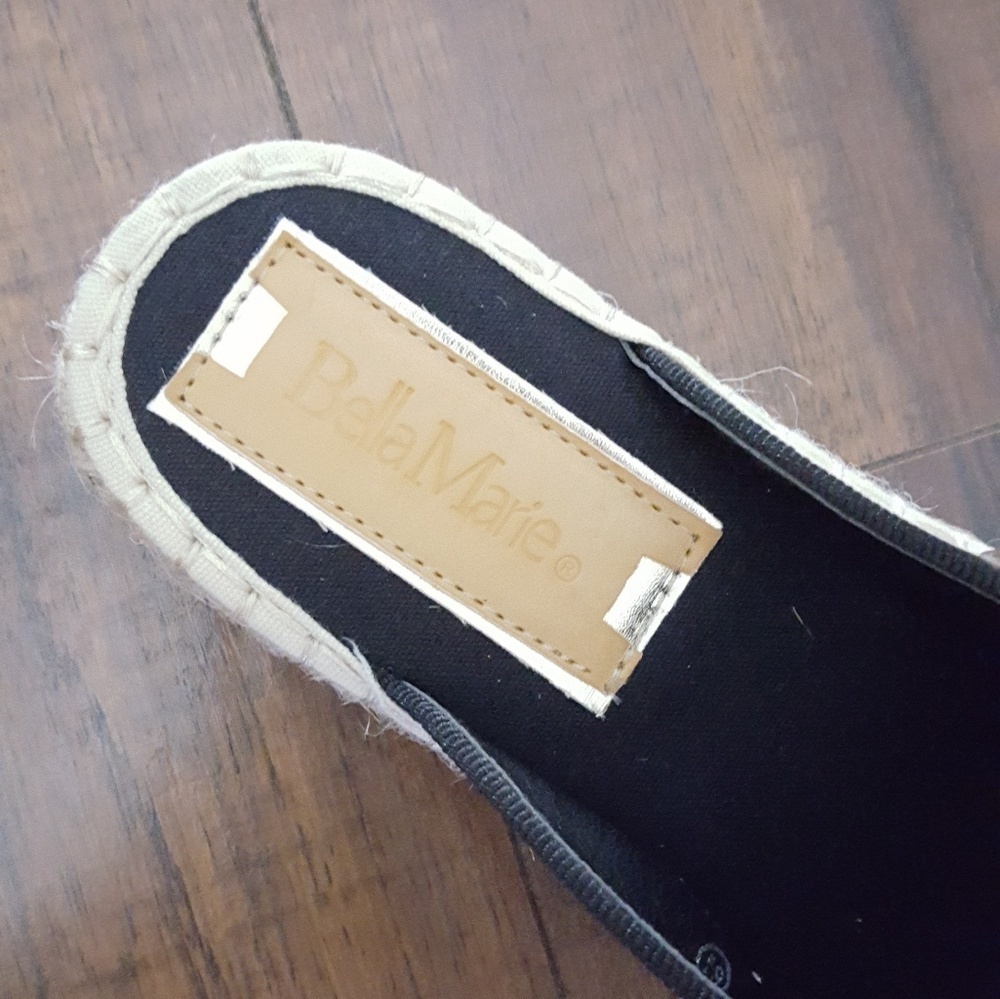 Bella Marie - Black Studded Mule Espadrilles - Picture 4 of 5